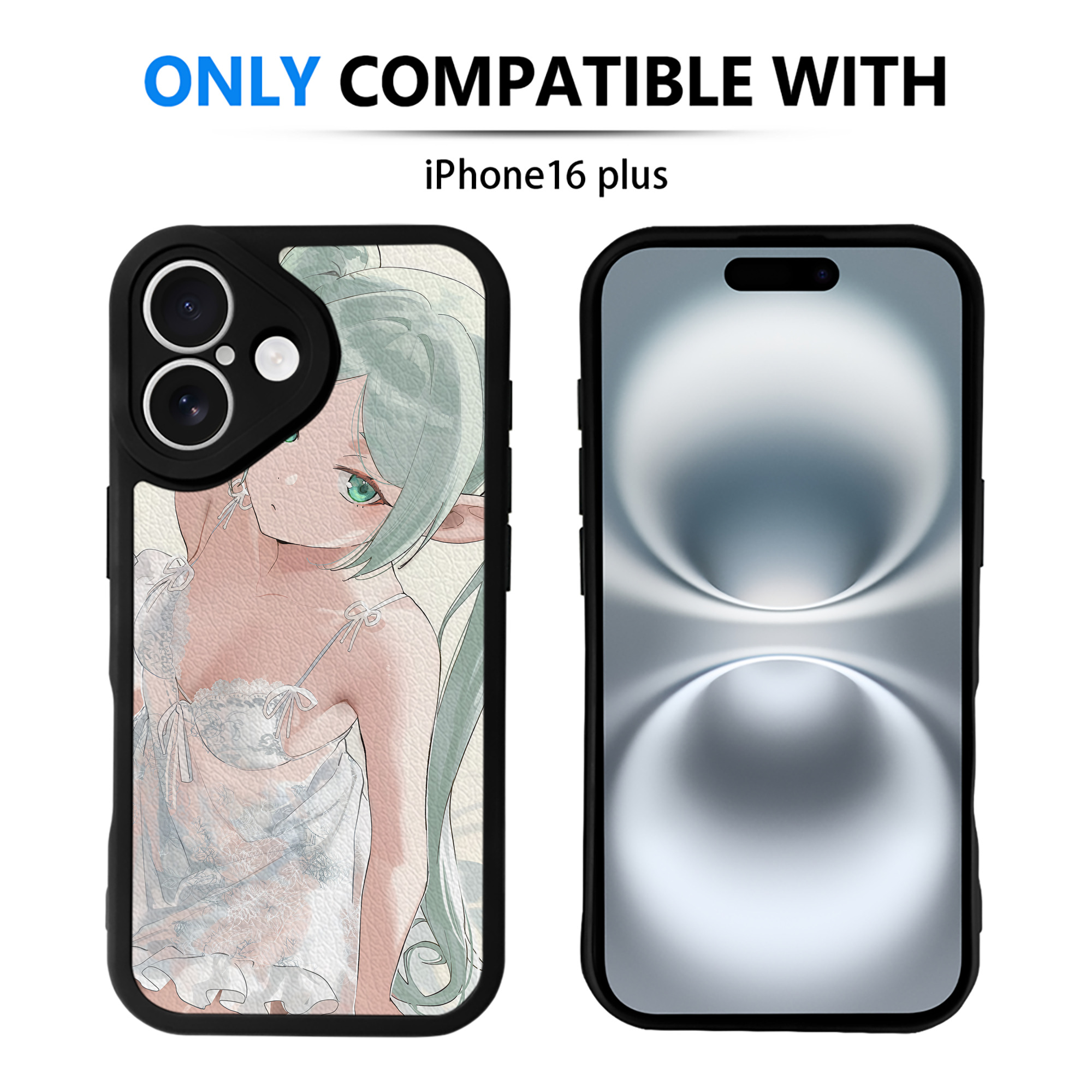 （画像用） 葬送のフリーレン Frieren 【iPhone 16シリーズ対応】シリコンスマホケース（レザー調） 材質：シリコン